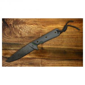 Smith & Sons Comanche Darkened Fixed Blade, Grey G10 with Toxic Liner Hunting Knife